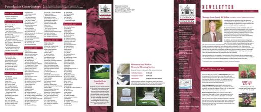 Spring 2009 Newsletter
