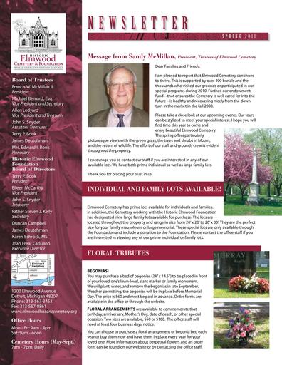 Spring 2011 Newsletter