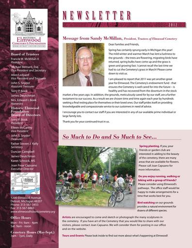 Spring 2012 Newsletter